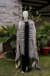 Silk Block-Printed Shawl