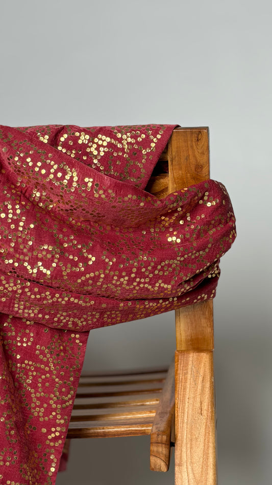 Panni Printed Velvet Shawl