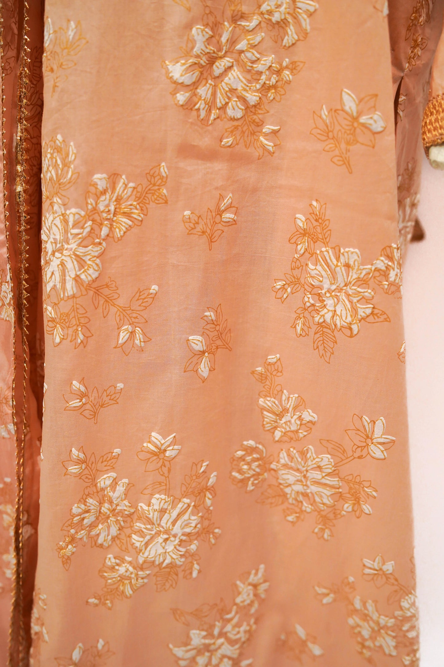 Pure lawn screen-printed three-piece suit