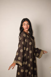 Stone Wash Block Printed Suit