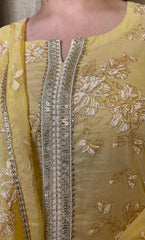 3-Piece Screen Printed Lawn Suit