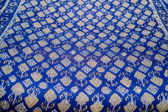 Block printed pure shamoz silk shawl