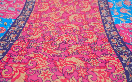 Digital printed silk Shawl