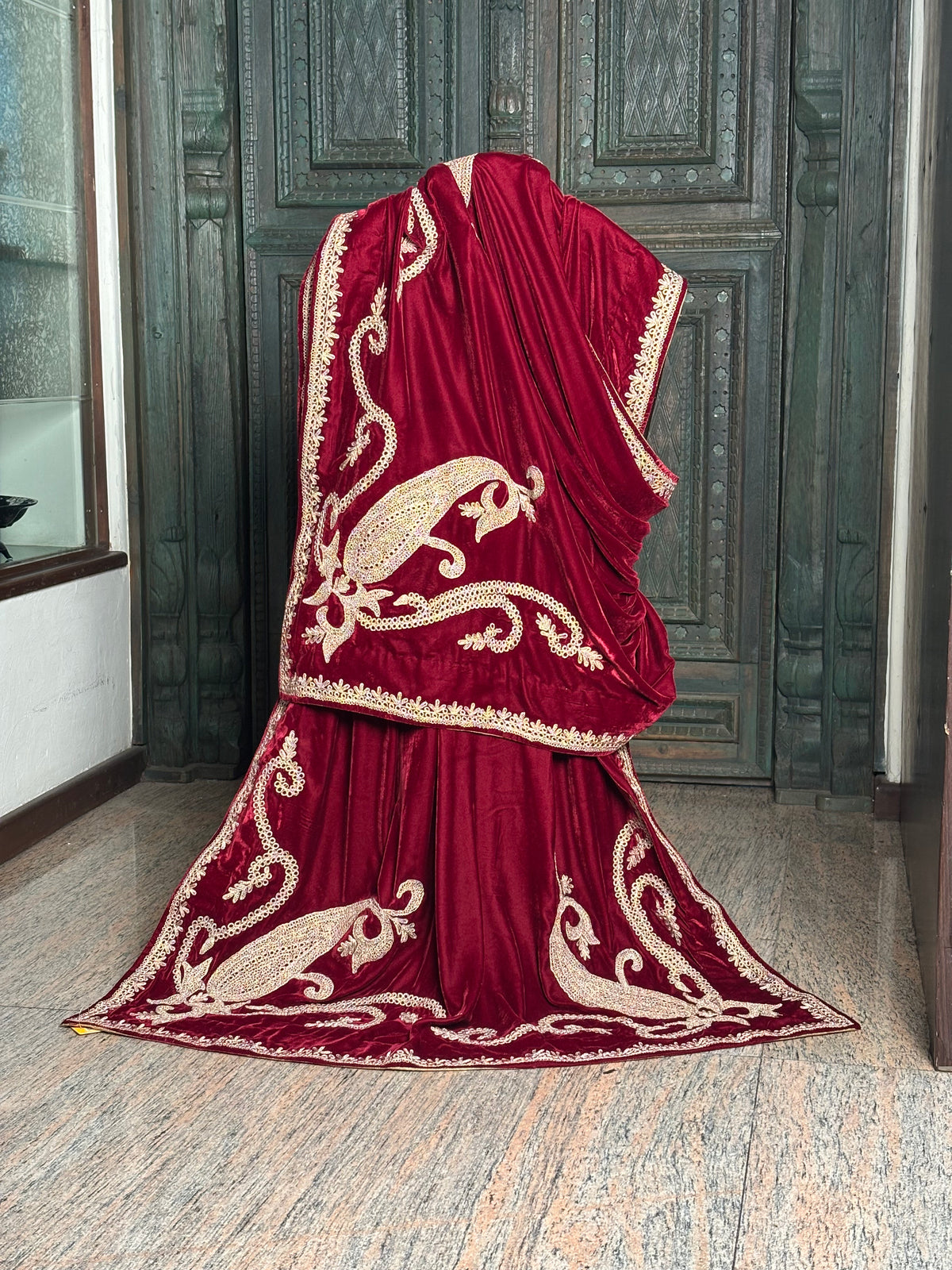 Doree Work Velvet Shawl