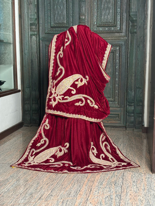 Doree Work Velvet Shawl