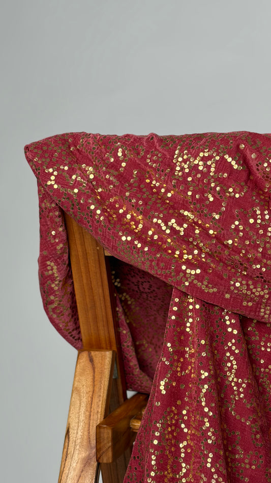 Panni Printed Velvet Shawl