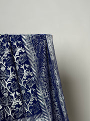Block Printed Velvet Shawl