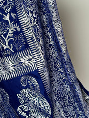 Block Printed Velvet Shawl