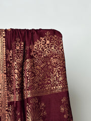 Block Printed Velvet Shawl