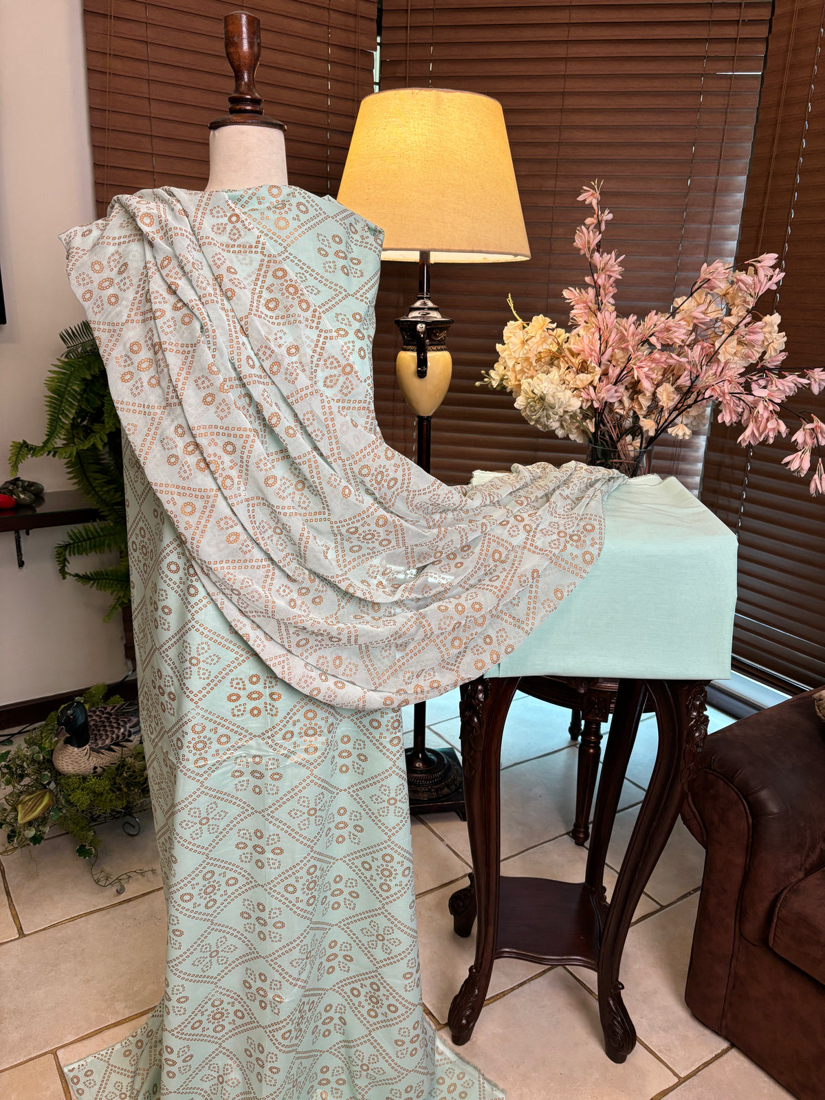 Chunri block Print Lawn Suit