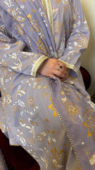 3-Piece Screen Printed Lawn Suit