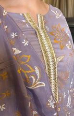 3-Piece Screen Printed Lawn Suit
