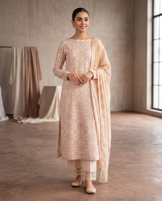 3pc Lawn Suit – (Unstitched)