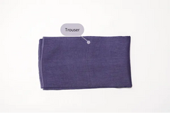 Lavender three-piece block printed tussel silk suit