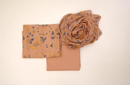 3-Piece Screen Printed Lawn Suit