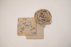 Pure lawn screen-printed three-piece suit