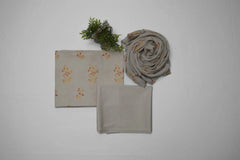 Pure lawn screen-printed three-piece suit
