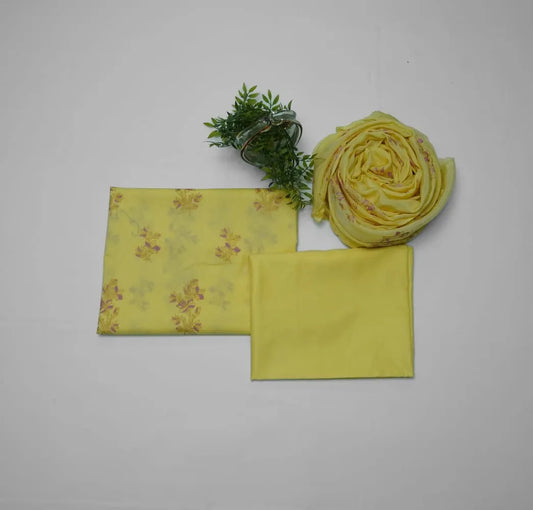 3-Piece Screen Printed Lawn Suit