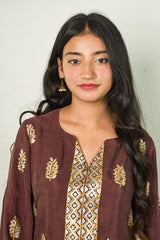 Stone Wash Block Printed Suit