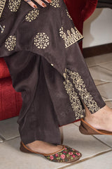 Stone Wash Block Printed Suit