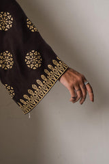 Stone Wash Block Printed Suit