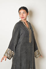 Stone Wash Block Printed Suit