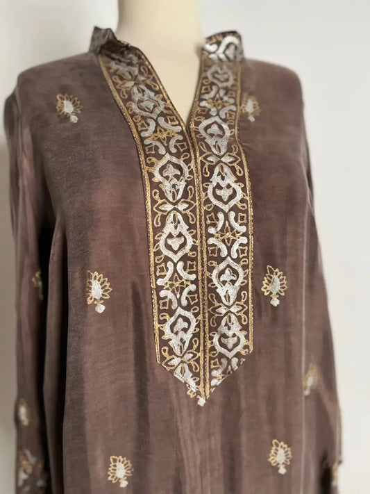 Stone Wash Block Printed Suit