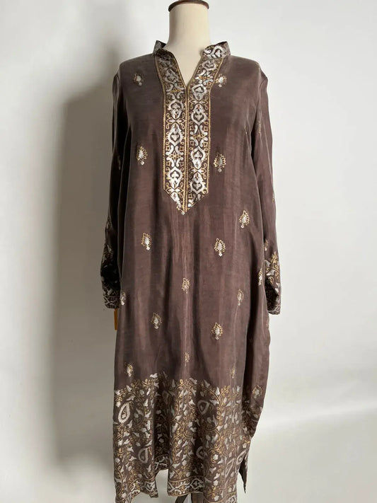 Stone Wash Block Printed Suit