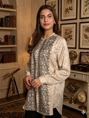 warm Beige  Heritage Print Shirt